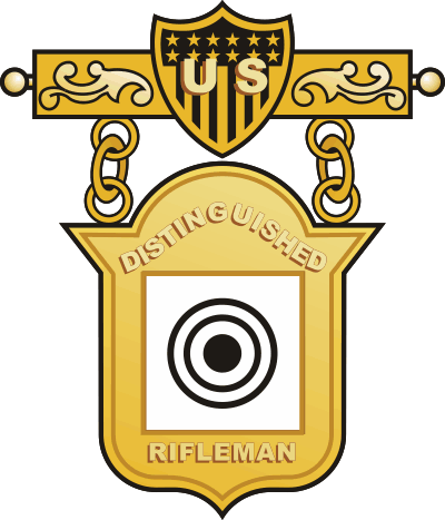 Distinguished Rifleman Badge Decal