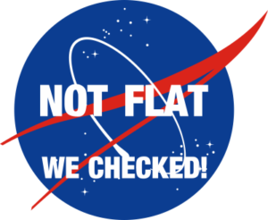 NASA Not Flat Decal