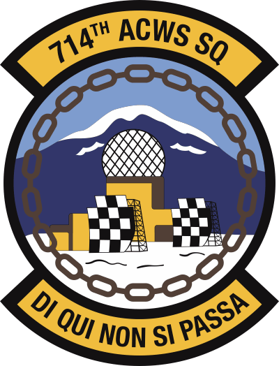 714th Aircraft Control and Warning Squadron Decal