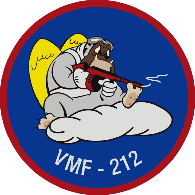 VMF-212 Marine Fighter Squadron Decal