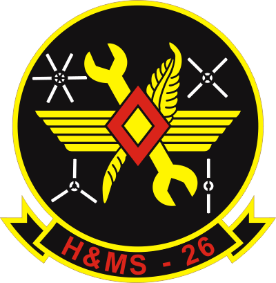 H-MS-26 Headquarters and Maintenance Squadron Decal