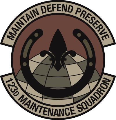 123rd Maintenance Squadron Decal