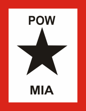Black Star Flag Family Member POW-MIA Decal