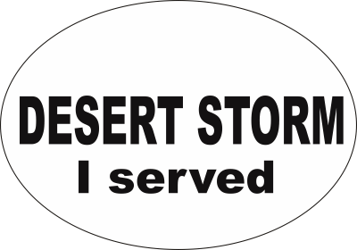 Desert Storm I Served Decal