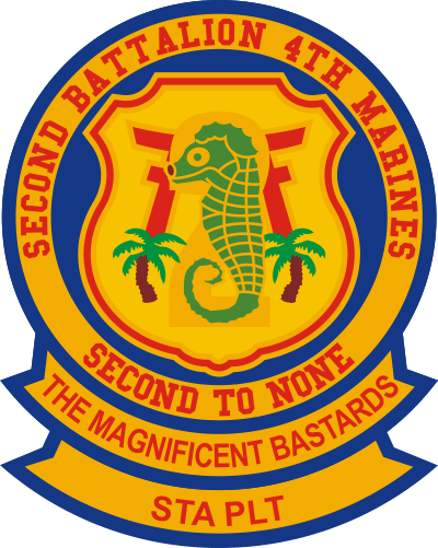 2nd Battalion 4th Marines STA PLT Decal