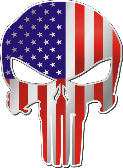 Punisher Flag Decal