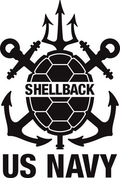 US Navy Shellback (Black) Decal