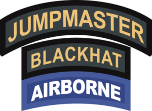 Jumpmaster Blackhat Airborne Tab Decal