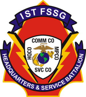 1st FSSG Force Service Support Group - Headquarters and Service Battalion Decal