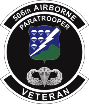 506th Infantry Regiment - Airborne Paratrooper Veteran Decal