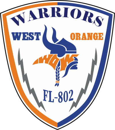 West Orange Warriors FL-102 Decal
