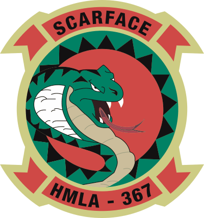 HMLA-367 Marine Light Attack Helicopter Squadron Decal
