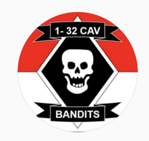1st Squadron 32nd Cavalry Bandits Decal