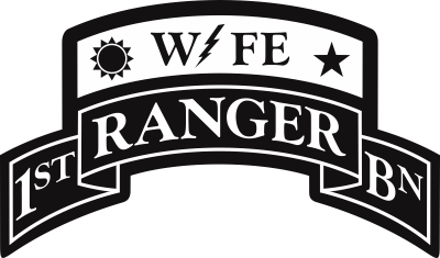 1st Ranger Battalion Wife Decal