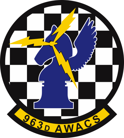 963rd Airborne Warning and Control Squadron Decal