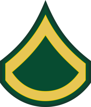 Army E-3 PFC Private First Class Decal