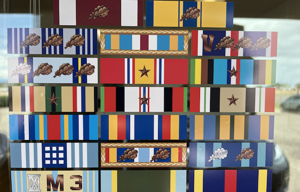 Military Decal Ribbon rack