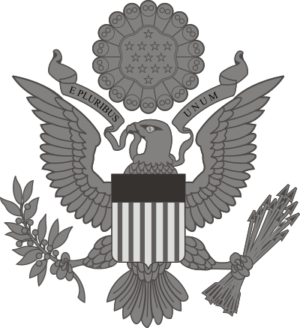 Great Seal of the United States (Gray) Decal
