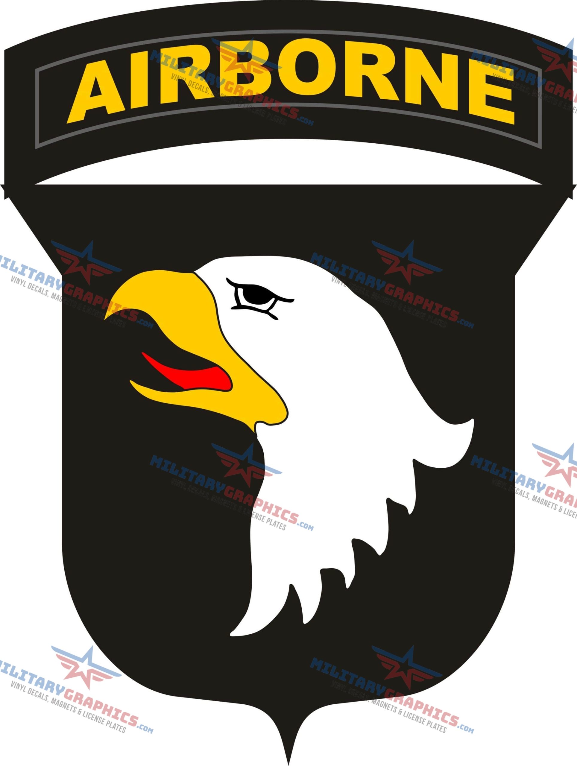 101st Airborne Division (v2) 4″ Height Decal – Made In USA