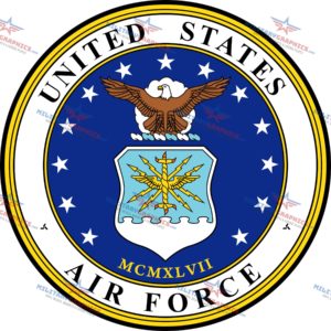 Air Force Seal 4" Wide Decal - Made In USA