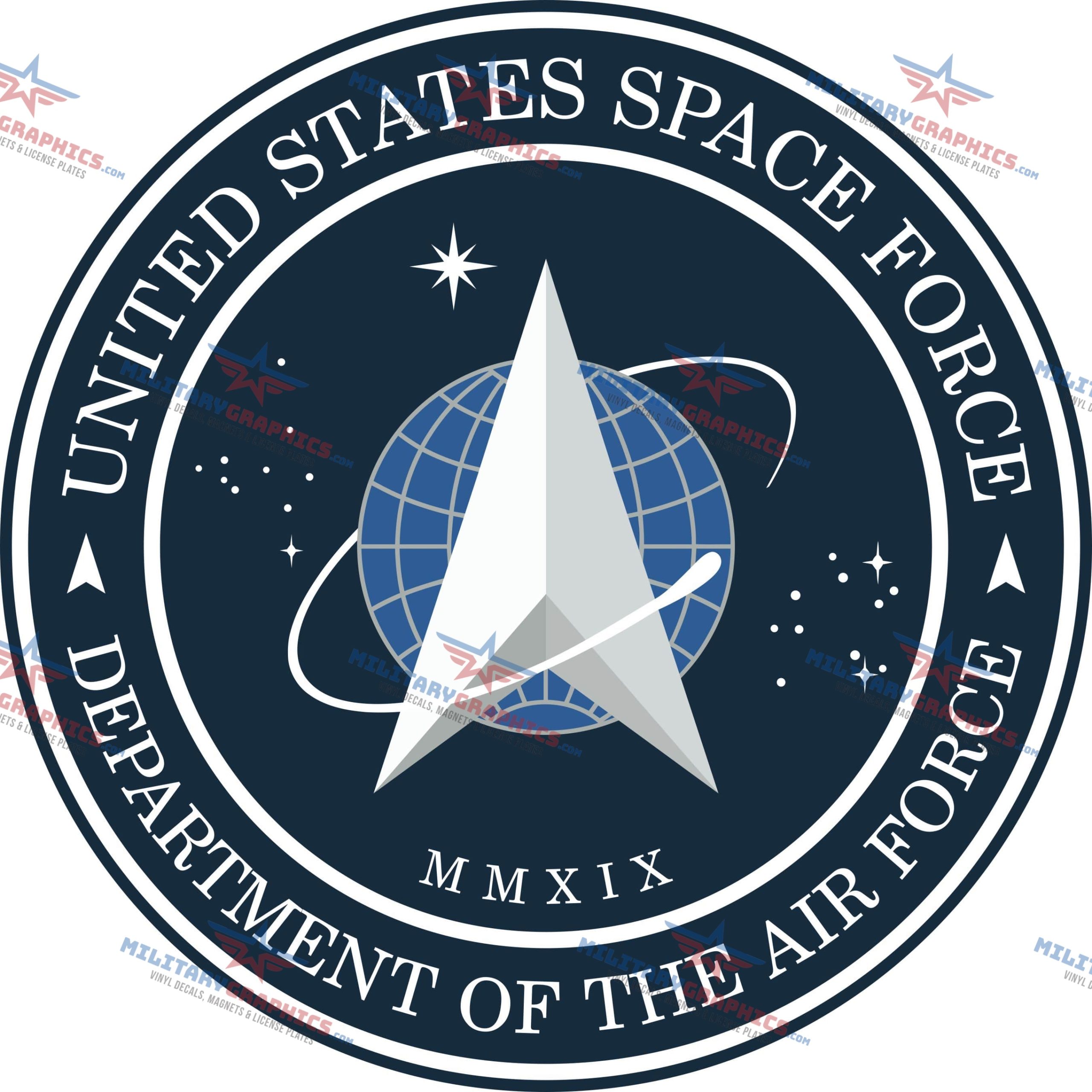 United States Space Force 4″ Wide Decal – Made In USA