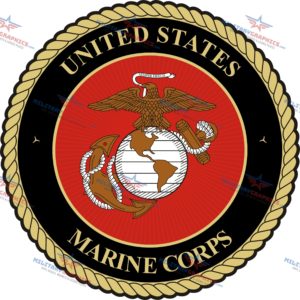 USMC Seal  4" Decal  - Made In USA