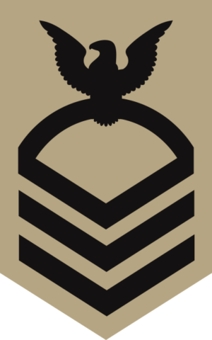 Navy E-7 Chief Petty Officer (Khaki) Decal