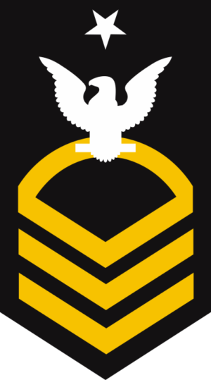 Navy E-8 Senior Chief Petty Officer (Gold) Decal