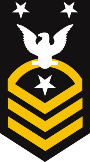 Navy E-9 Command Master Chief Petty Officer (Gold) Decal