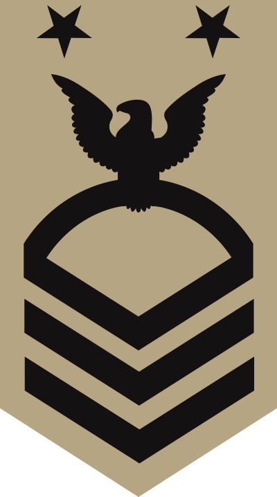 Navy E-9 Master Chief Petty Officer (Khaki) Decal
