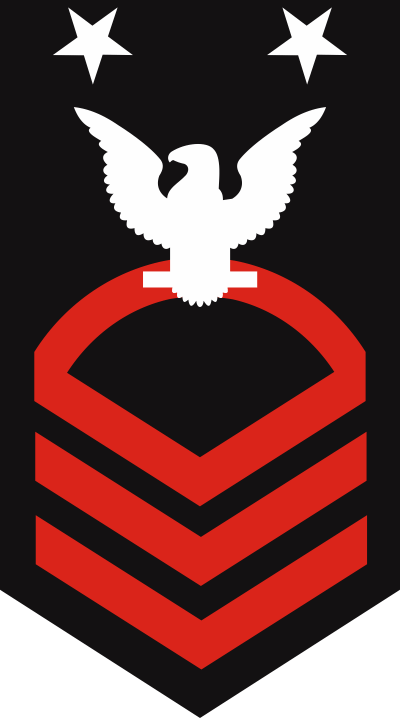 Navy E-9 Master Chief Petty Officer (Red) Decal