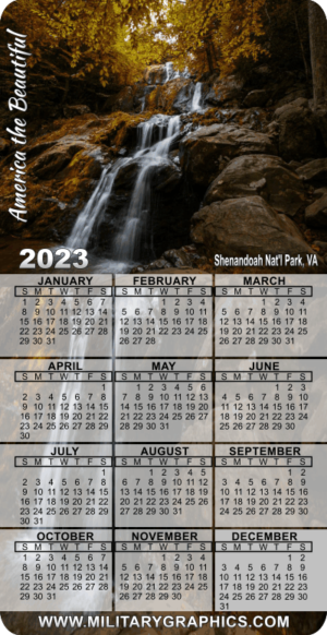 2023 National Parks - Shenandoah Calendar Magnet