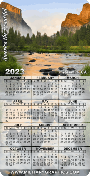 2023 National Parks - Yosemite Calendar Magnet