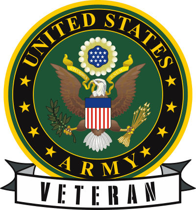 Army Seal 2 with Veteran Banner Decal