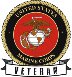 USMC Seal Veteran Decal