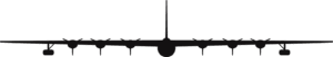 Convair B-36 Peacemaker Silhouette (Black) Decal