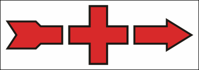 Directional Medical Station Arrow Decal