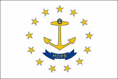 Rhode Island State Flag Decal