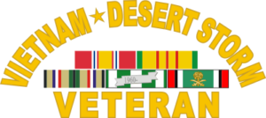Vietnam - Desert Storm Veteran Decal