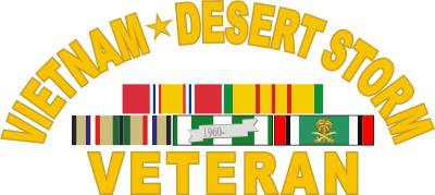 Vietnam – Desert Storm Veteran Decal