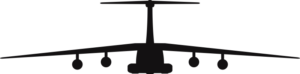 Lockheed C-141 Starlifter Silhouette (Black) Decal