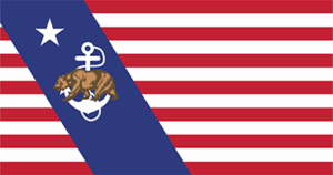 California Maritime Flag Decal