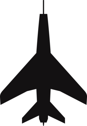 F-100 Super Sabre Silhouette Decal