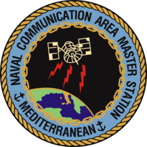 Naval Communication Area Master Station Mediterranean Decal