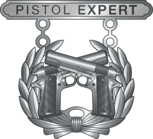USMC Pistol Expert Qualification Badge Decal