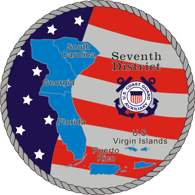 Coast Guard Auxiliary District 7 Decal