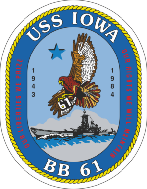 USS Iowa BB-69 Decal