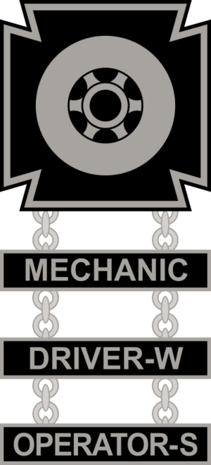 Army Driver Mechanic Operator Badge Decal
