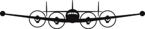 Lockheed C-69 Constellation Silhouette (Black) Decal
