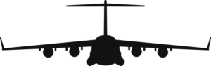 Boeing C-17 Globemaster Silhouette (Black) Decal
